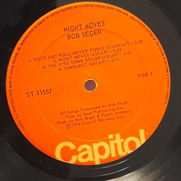 Bob Seger & The Silver Bullet Band - Night Moves LP - Picture 7 of 7